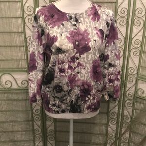 Alfred Dunner buttoned sweater